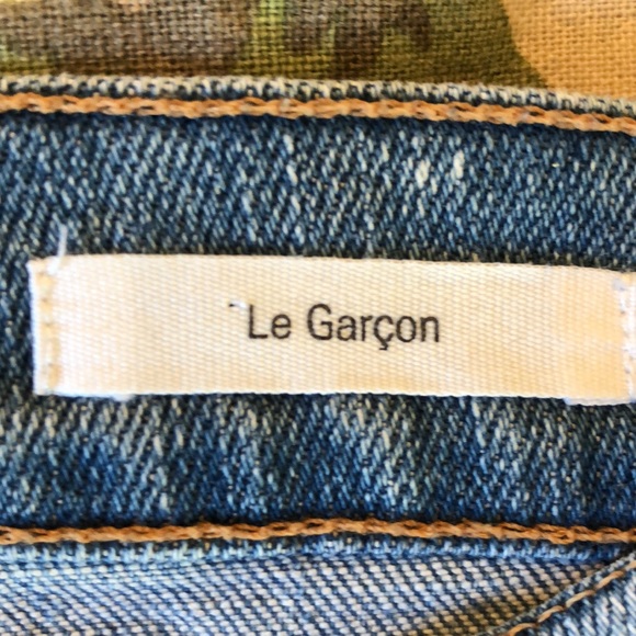 FRAME Size 28 (30) “Le Garçon Jean” Stretch Skinny Jean Distressed Med Blue Soft - Picture 7 of 16